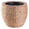 Vintiquewise Water Hyacinth Round Floor Planter with Metal Pot, Large QI003547.L - alternate 4
